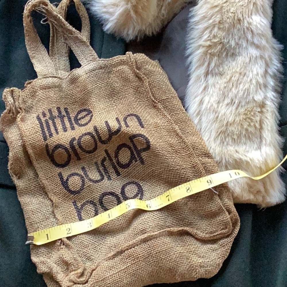 Bloomingdale’s  little BROWN BURLAP BAG Distressed 🫣 Rare Piece of History